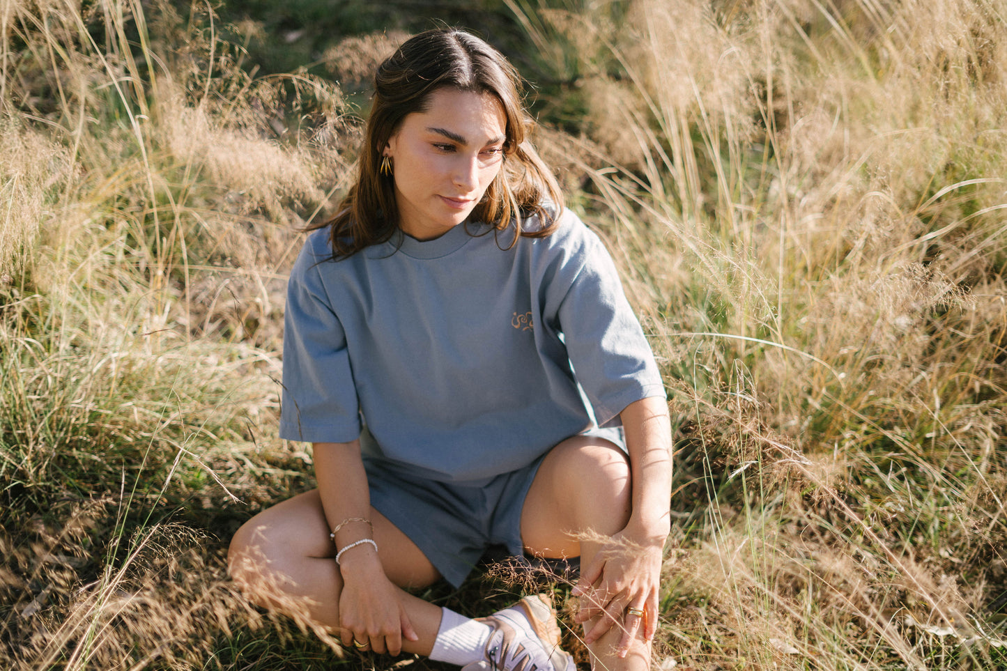 Playera aura azul