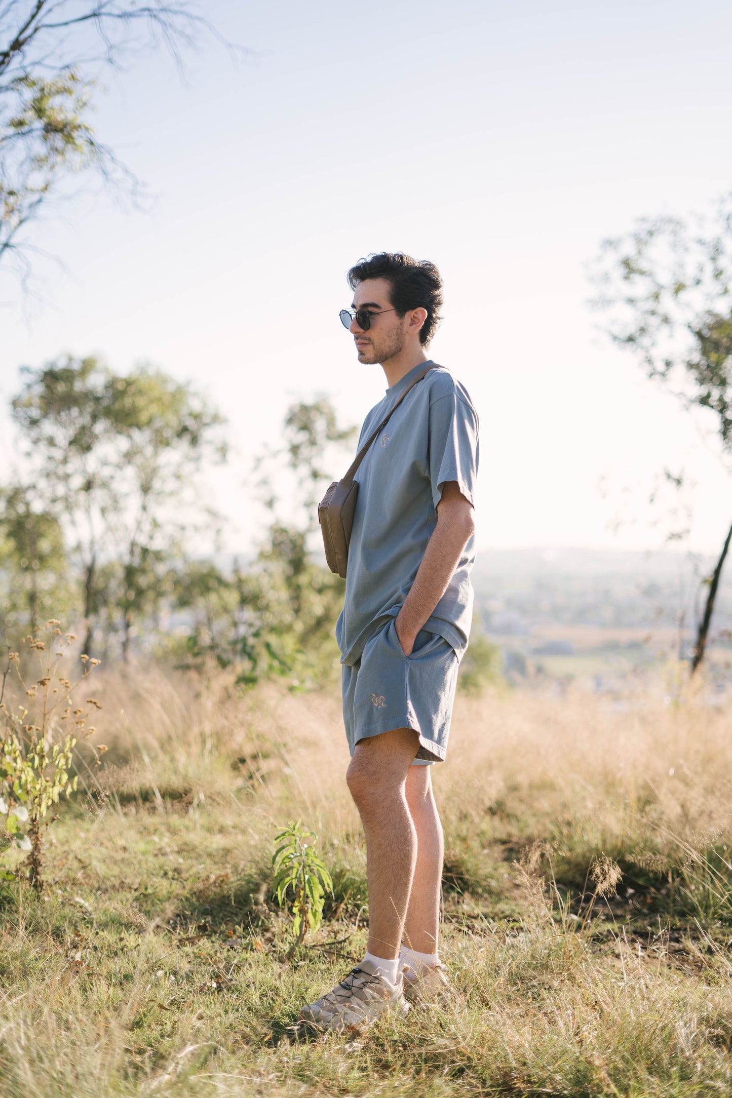 Short aura azul