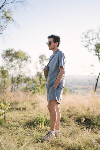 Short aura azul
