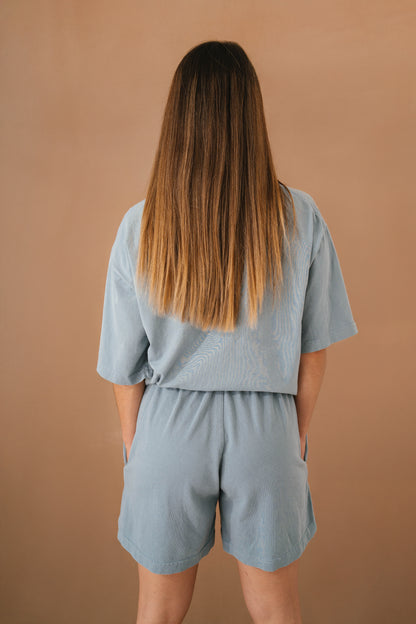 Short aura azul