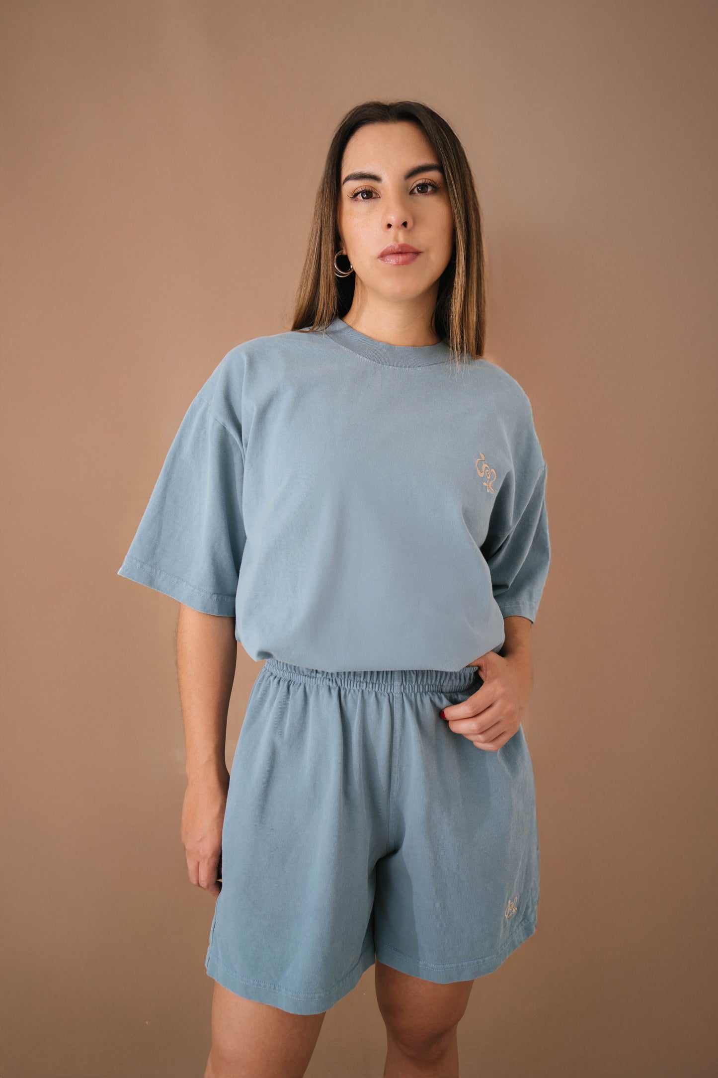 Playera aura azul